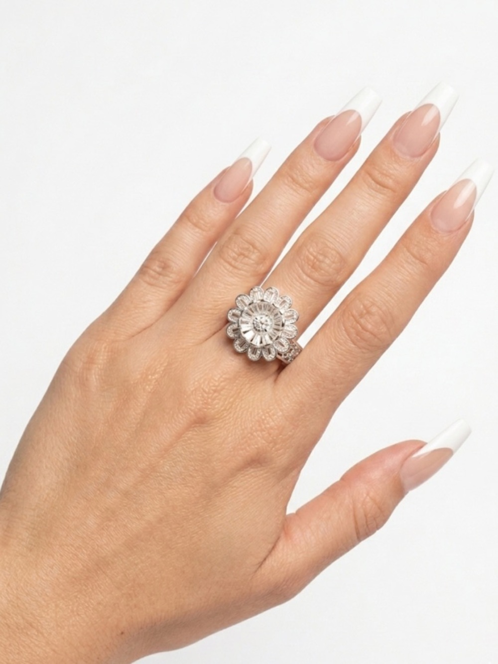 Artistry Tarakashi Floral Ring –925 Sterling Silver | Size 11 | Artisan Detail |